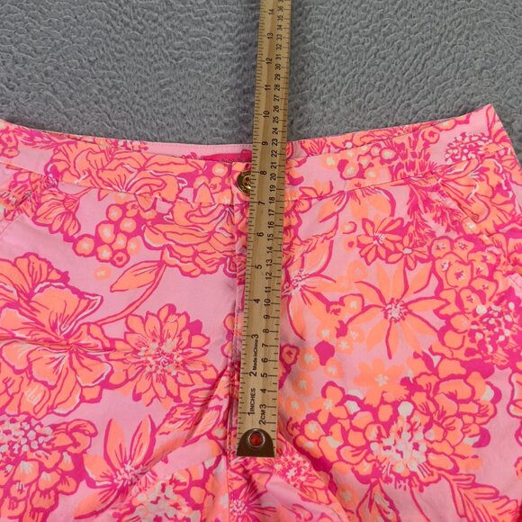 Lilly Pulitzer Buttercup Shorts Mandevilla Bay 6 Colorful Floral Preppy Travel - Picture 6 of 9